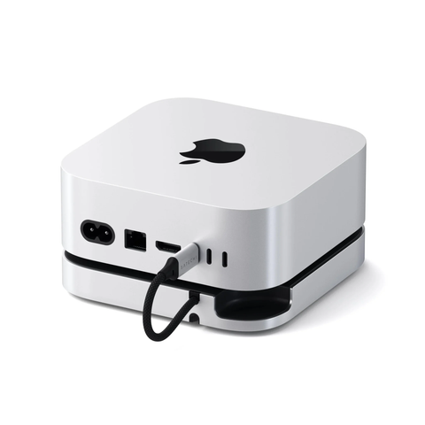 Đế Kiêm Hub Chuyển Đổi Satechi 5in1 Cho Mac Mini M4 Với Khe Gắn SSD