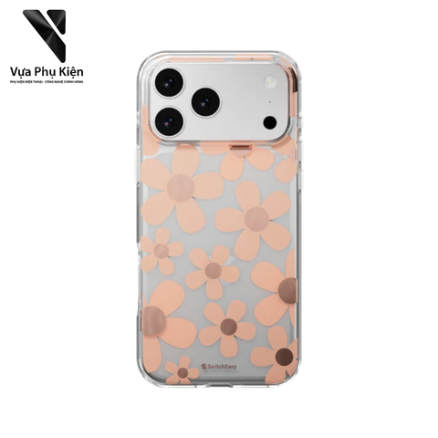 Ốp lưng Switcheasy Fleur 3D Patterned Shockproof dành cho iPhone 17 Pro Max/ 17 Pro