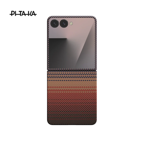 Ốp lưng PITAKA Ultra-Slim cho Samsung Z Flip 7 Sạc từ tính không dây, Công nghệ dệt sợi, ốp siêu mỏng