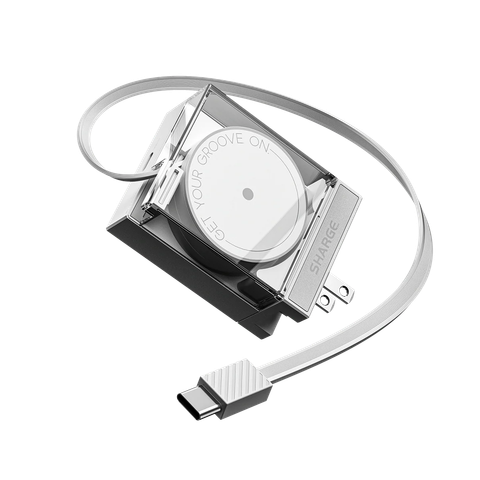 Củ sạc Sharge -  Retracxtable 65W (65W, 2 Ports, Built-in Retractable Cable)