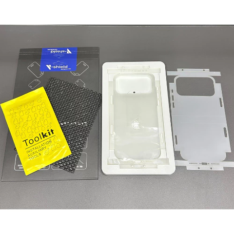 Miếng Dán Full Mặt Lưng V-SHIELD Film PPF Cao Cấp cho iPhone 17 Series - Kèm khung trợ dán