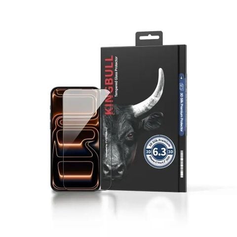 Kính Cường Lực Trong Suốt Mipow Kingbull 3D Silk Premium iPhone 17 Series