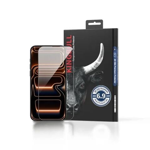 Kính Cường Lực Trong Suốt Mipow Kingbull 3D Silk Premium iPhone 17 Series