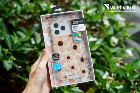 Ốp lưng Switcheasy Fleur 3D Patterned Shockproof dành cho iPhone 17 Pro Max/ 17 Pro