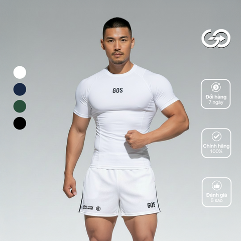  Áo thể thao nam siêu ôm GOS Turbofit S18 (phom siêu ôm) 