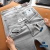 Jean Slim Trơn Xám Nhạt QJDWM5124
