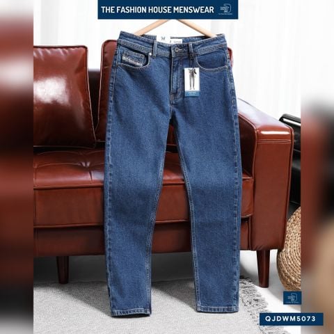 Jean Slim Trơn Indigo QJDWM5073