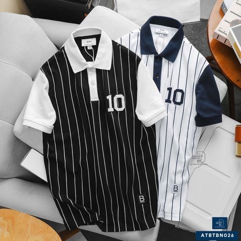  Polo Dệt Sọc Dọc ATBTBN026 