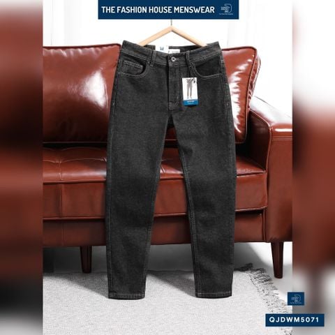 Jean Slim Trơn Muối Tiêu QJDWM5071