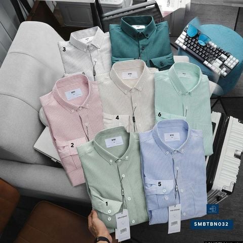  Sơ Mi Sọc Oxford SMBTBN032 