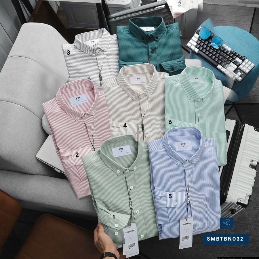 Sơ Mi Sọc Oxford SMBTBN032