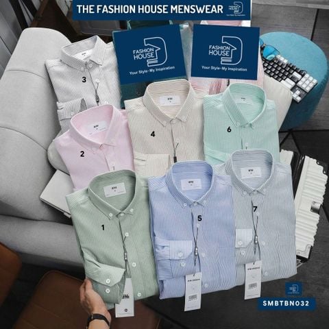 Áo Sơ Mi Sọc Oxford SMBTBN032 
