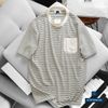 Áo Thun Tay Ngắn Dệt Sọc Ngang ATBTBN030