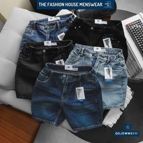  Quần Short Jean Nam Trên Gối Form Regular QSJDWM5111 