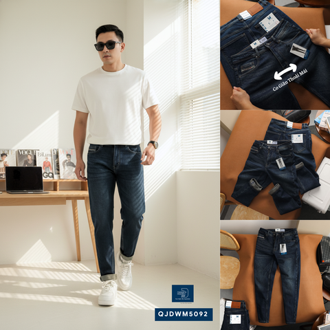  Jean Slim Trơn Indigo QJDWM5092 