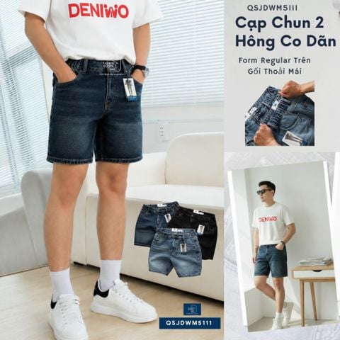  Quần Short Jean Nam Trên Gối Form Regular QSJDWM5111 