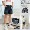 Quần Short Jean Nam Trên Gối Form Regular QSJDWM5111