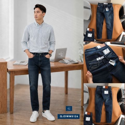  Jean Slim Trơn D.Blue QJDWM5126 