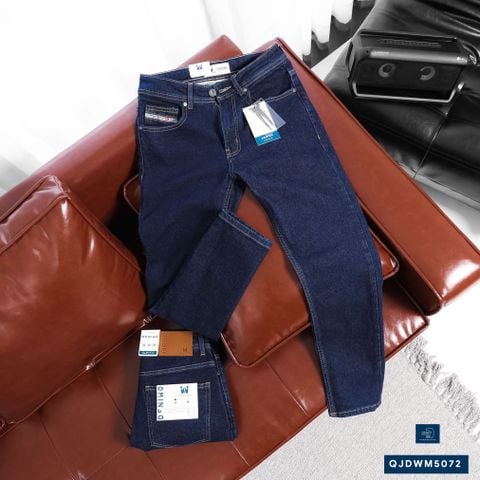 Jean Slim Trơn Xanh Đậm QJDWM5072