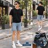 Quần Short Jean Nam Trên Gối Form Regular QSJDWM5111