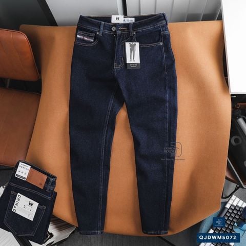  Jean Slim Trơn Xanh Đậm QJDWM5072 