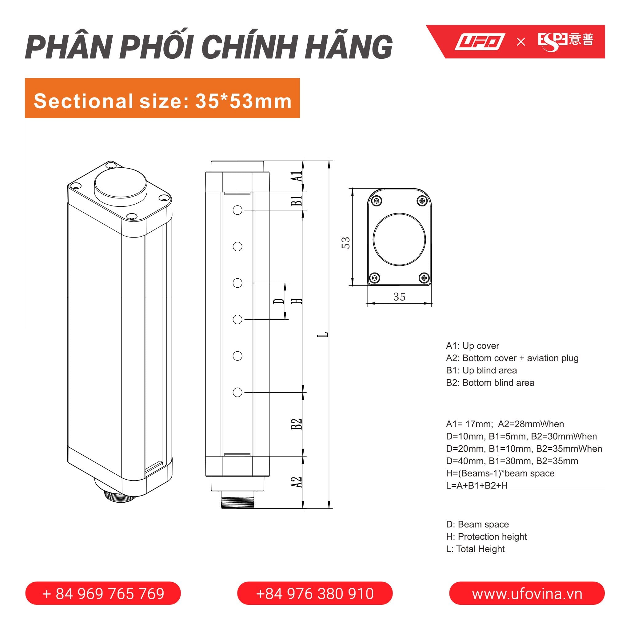  ESPE Classic Type 4 Safety Light Curtain 10ESE150-16N-5-U 