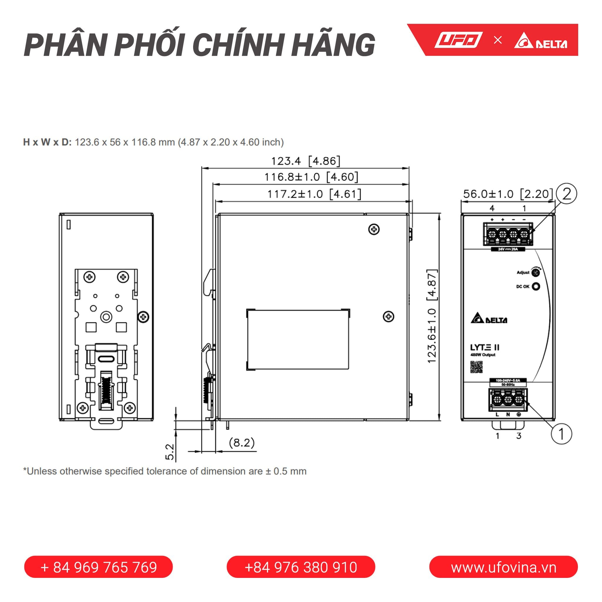  Delta - DRL-24V480W1EN-24S 