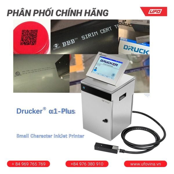  Máy in phun công nghiệp Drucker A1 – Plus Gen2 NEO | In date, mã vạch 