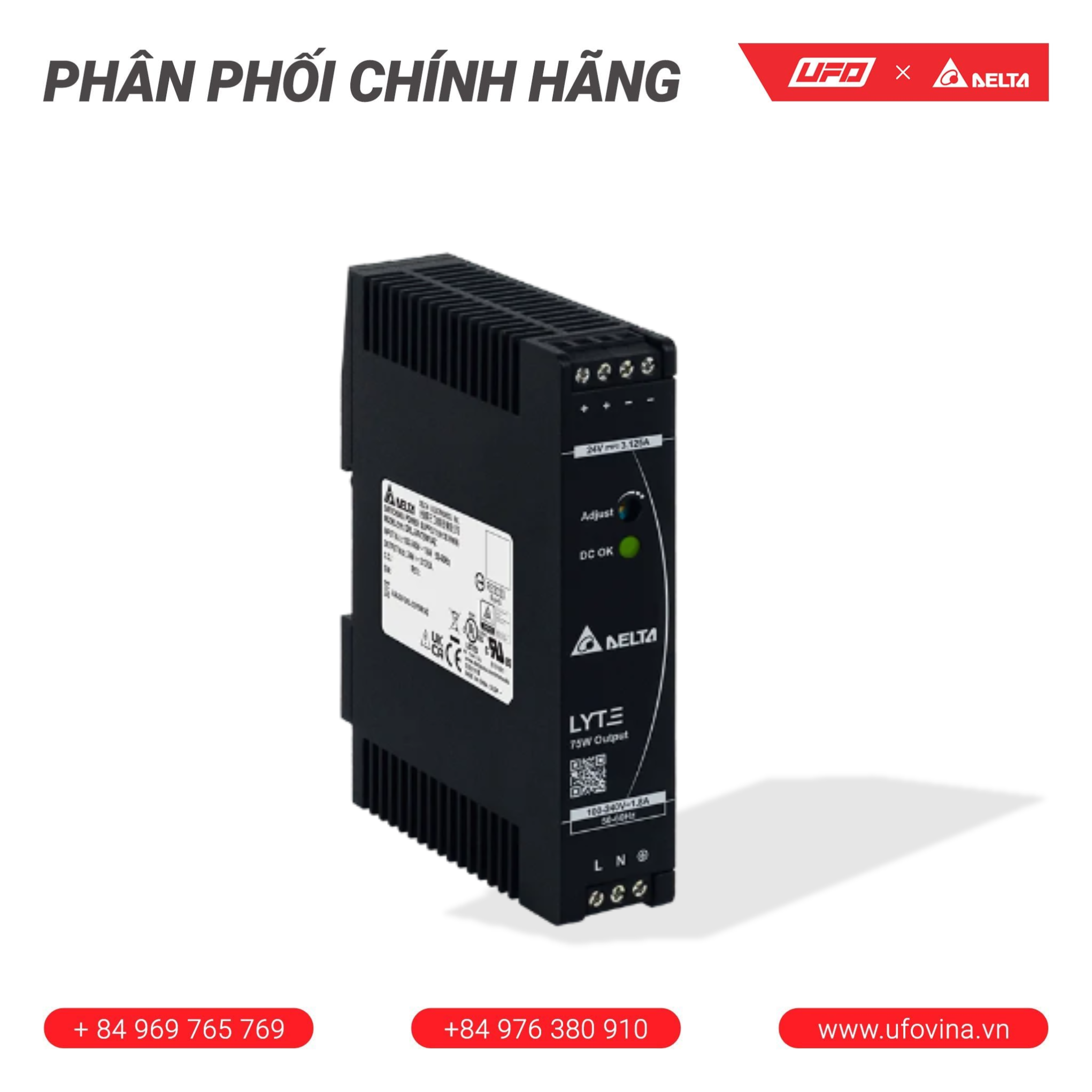  Delta Bộ nguồn DRL-24V75W1AZ 