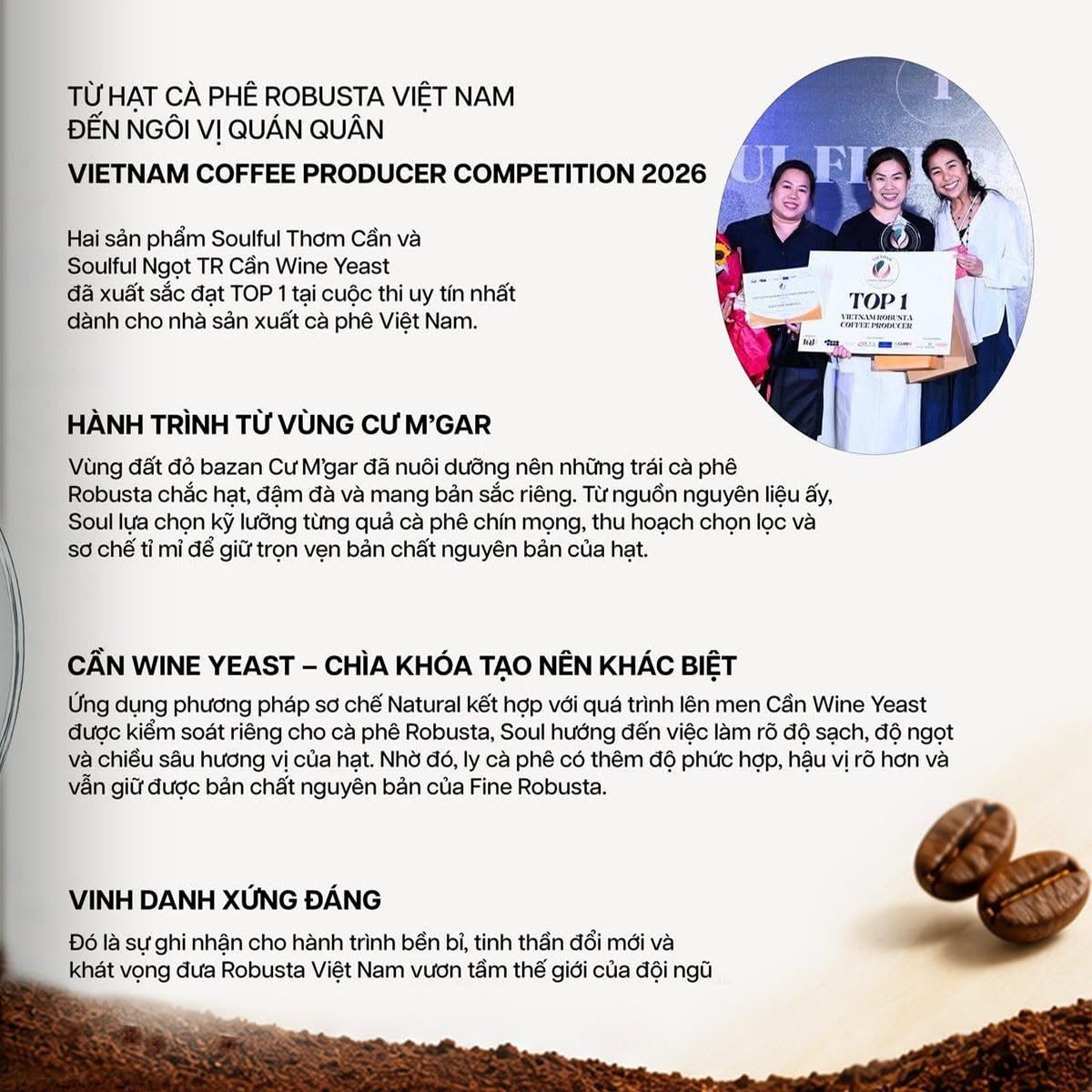  SOULFUL THƠM COLD BREW - FINE ROBUSTA TR - NATURAL CAN WINE FERMENTATION | SOULFUL COLLECTION 2026 I VIETNAM FINE ROBUSTA 