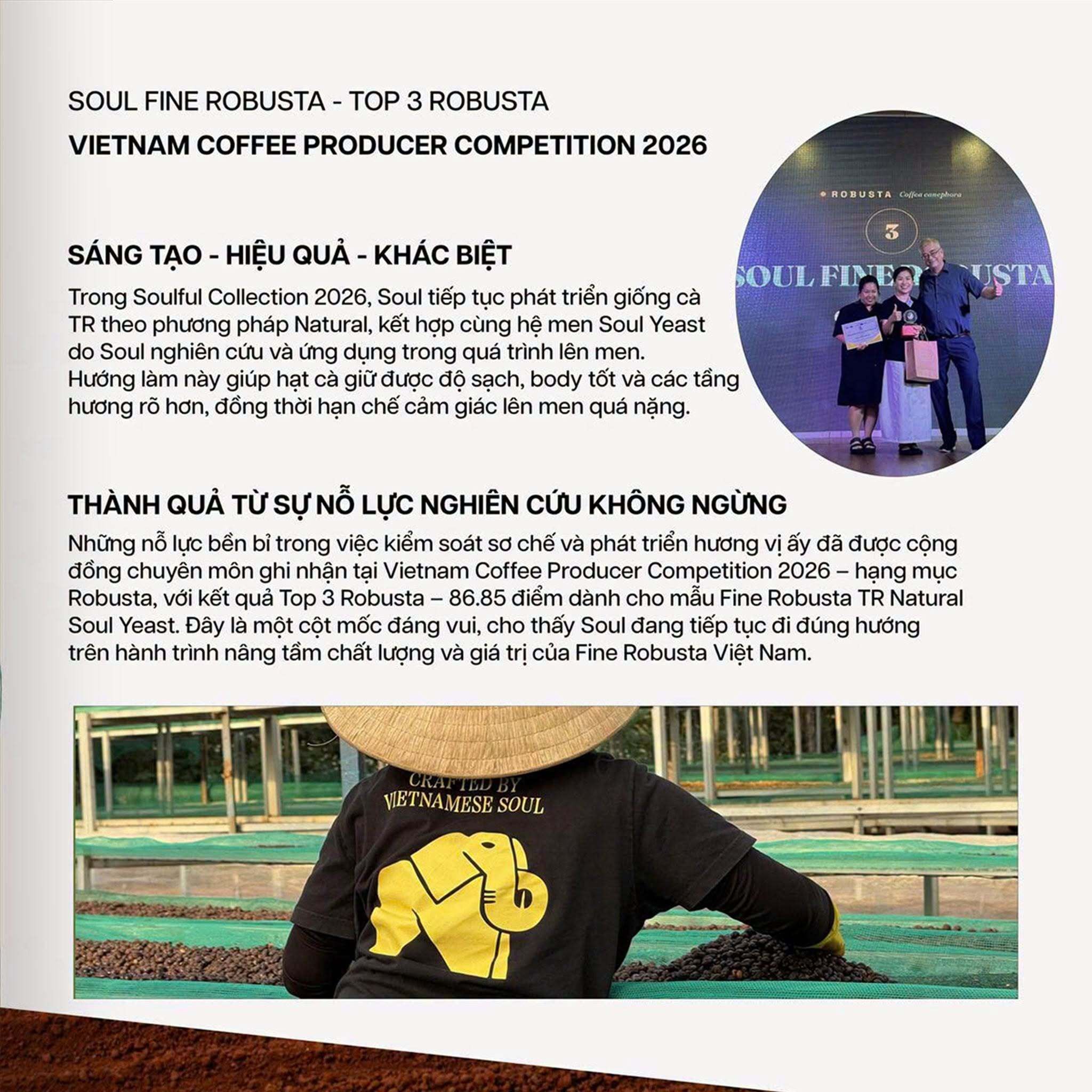  SOULFUL NGỌT BREWING - FINE ROBUSTA TR - SOUL YEAST | SOULFUL COLLECTION 2026 I VIETNAM FINE ROBUSTA 