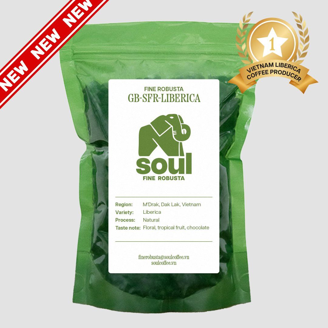  [OUT OF STOCK] [NEW] Liberica - Natural - Dak Lak - Vietnam Specialty Liberica - Top 1 Southeast Asia Green Coffee 2025 