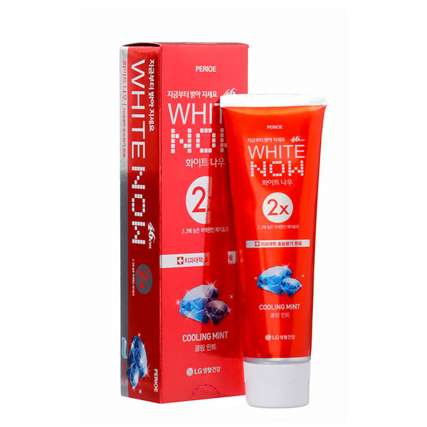 Kem Đánh Răng Perioe White Now Hương Bạc Hà Tuýp 120G Tặng Kem Đánh Răng Capitano Cho Bé 3+ Hương Dâu 75ml