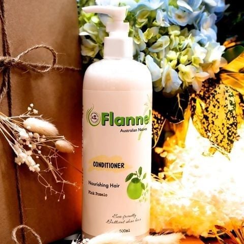 Combo Dầu Gội Và Dầu Xả Flannel Chiết Xuất Bưởi Hồng Ngăn Rụng Tóc, Giảm Gãy Rụng Giúp Tóc Chắc Khoẻ Bóng Mượt 500mlx2 Tặng Gel Dưỡng Ẩm Wellderma G Plus Mils Acis Ance Gel Cleanser 120ml