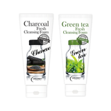 Combo Sữa Rửa Mặt Than Hoạt Tính Và Sữa Rửa Mặt Trà Xanh Holikey Sáng Da, Hỗ Trợ Se Khít Lỗ Chân Lông 100mlx2