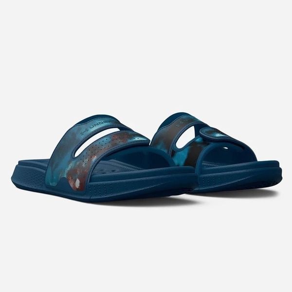 (HÀNG XẢ KHO CÓ LỖI) Dép Tập Luyện Nữ Under Armour UA FW ANSA LIFESTYLE SLIDE W FUSE TEAL/PETROL BLUE/PETROL BL 3025404-300