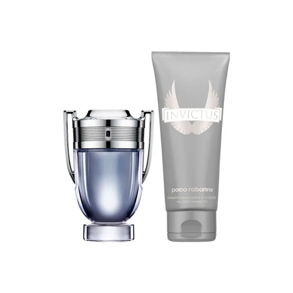 (HSD: 12/2026) Bộ Nước Hoa Nam Paco Rabanne Men'S Invictus Gift Set EDT 100ml + Gel Tắm 100ml