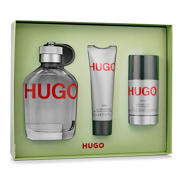 (HSD: 7/2026) Bộ Nước Hoa Nam Hugo Boss Hugo Man EDT 125ml + Lăn Khử Mùi Deo Stick 75g + Gel Tắm 50ml(DEAL BOM TẤN 999K)