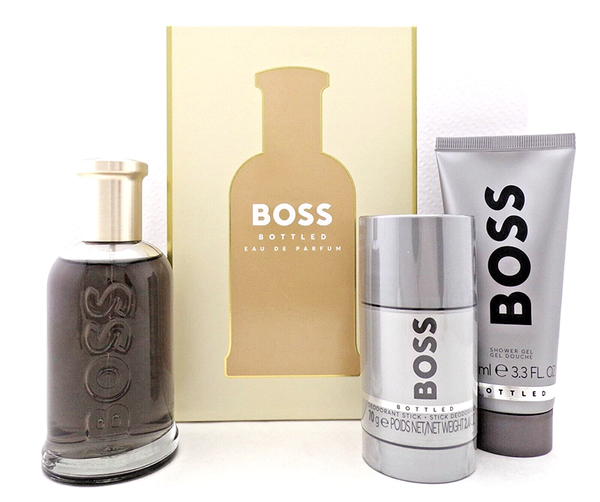 (HSD: 8/2026) Bộ Nước Hoa Nam Hugo Boss Men'S Boss Bottled EDP 100ml+ Gel Cạo Râu 100ml+ Lăn Khử Mùi 100ml (DEAL BOM TẤN 999K)