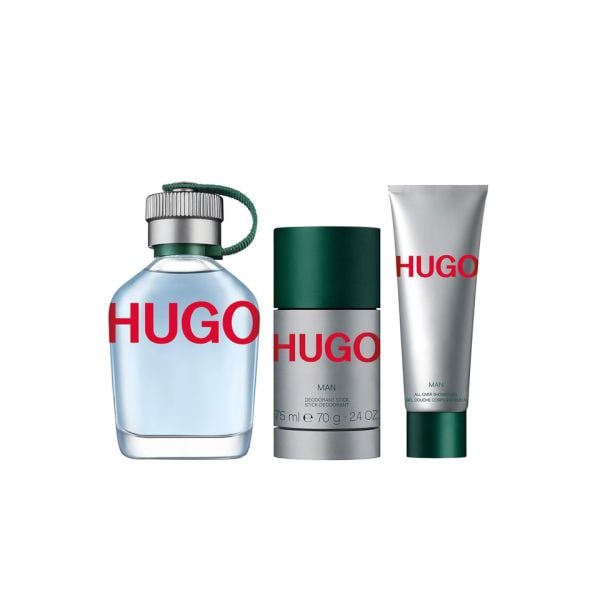 (HSD: 7/2027) Bộ Nước Hoa Unisex Hugo Boss Gift Set Fragrances EDT 125ml + Shower Gel 50ml + Deodorant Stick 75ml