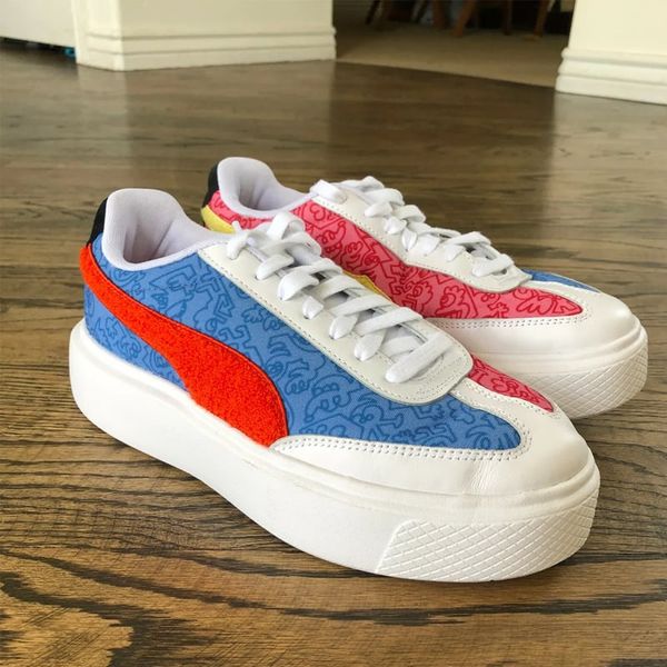 (HÀNG XẢ KHO CÓ LỖI) Giày Thời Trang Nữ Puma Oslo Maja Mr Doodle Ultramarine-American 375791_01