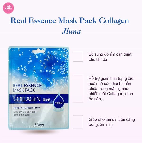 Combo 10 Mặt Nạ Jluna Real Essence Mask Pack 20mlx10