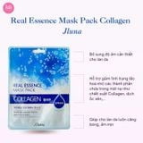Combo 10 Mặt Nạ Làm Sáng Da, Mờ Thâm Nám Jluna Real Essence Mask Verpia White 20mlx10 Và 10 Mặt Nạ Săn chắc Da Jluna Real Essence Mask Collagen 20mlx10