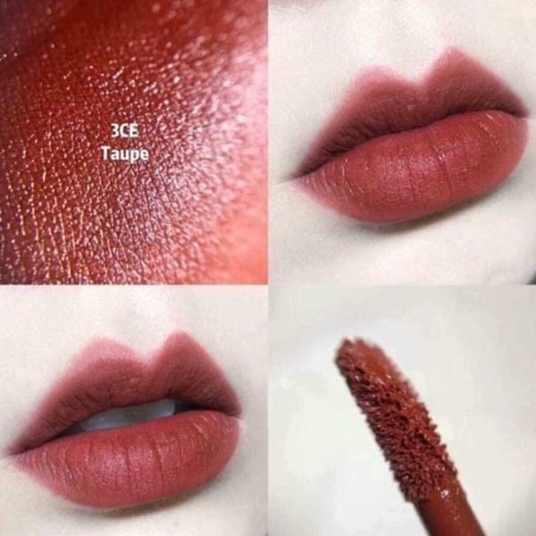 (HSD: 9/2027) Son Kem 3CE Velvet Lip Tint Dạng Lì Lên Màu Chuẩn 4g - Màu Taupe (Đỏ đất)