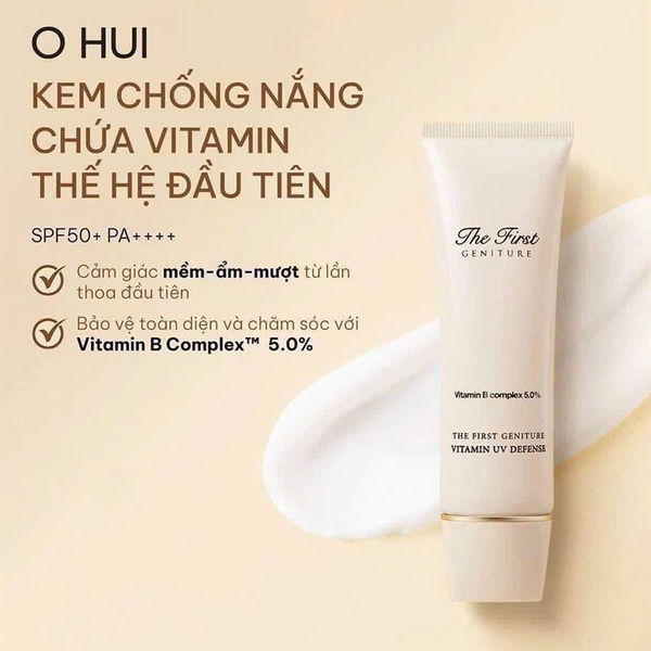 Full Size Bộ Kem Chống Nắng OHUI The First Geniture Vitamin UV Defence 2pcs Set