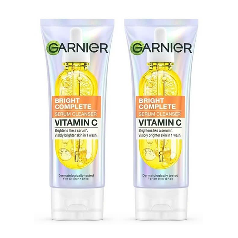 Combo 2 Sữa Rửa Mặt Garnier Tạo Bọt Hỗ Trợ Dưỡng Sáng Da Light Complete Brightening Whip Foam 50mlx2 Tặng Kem Dưỡng Thể Trắng Da Chống Nắng WHISIS Premium Collagen Whitening Body Lotion 200ml