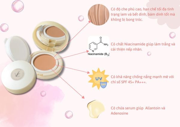 (HSD: 9/2026) Cushion VALU:EVER Chống Nắng Nâng Tone Da Hộp Vàng Màu #23 Beige 10g