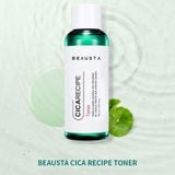 (HSD: 8/2026) Combo Kem Dưỡng Ẩm Chiết Xuất Rau Má Beausta Cicarecipe Cream 50ml Và Nước Hoa Hồng Beausta Cicarecipe Toner 150ml