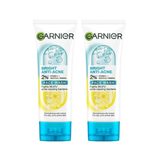 Combo 2 Sữa Rửa Mặt Garnier Hỗ Trợ Giảm Mụn, Dưỡng Sáng Da Bright Complete Anti-Acne Foam 50mlx2