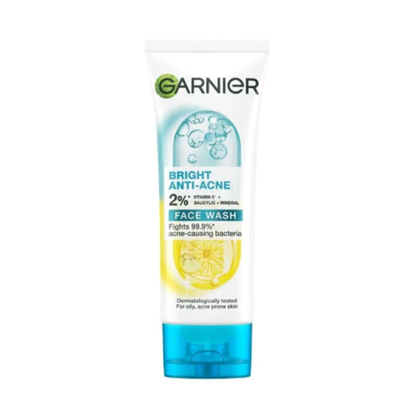 Sữa Rửa Mặt Garnier Hỗ Trợ Giảm Mụn, Dưỡng Sáng Da Bright Complete Anti-Acne Foam 50ml
